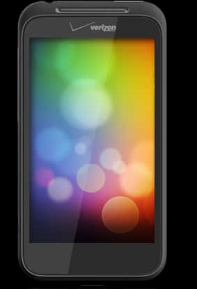 Rainbow Bokeh On Android Phone Screen