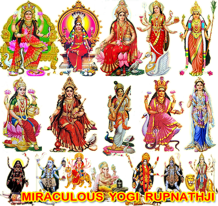 A Group Of Images Of Goddesses