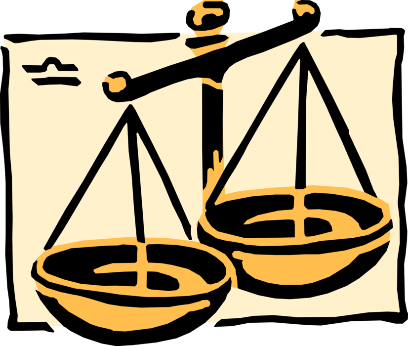 A Drawing Of A Balance Scale