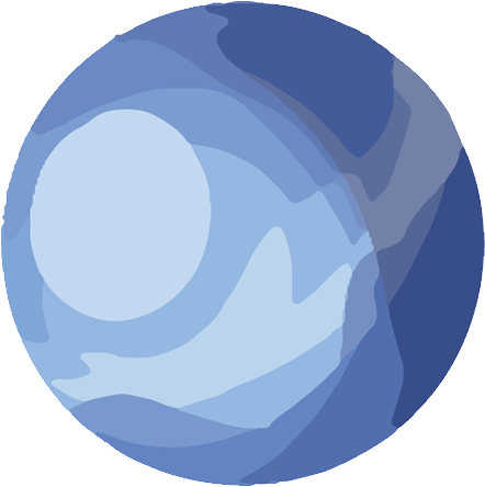 A Blue And White Circle
