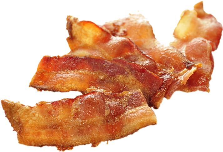 A Pile Of Cooked Bacon