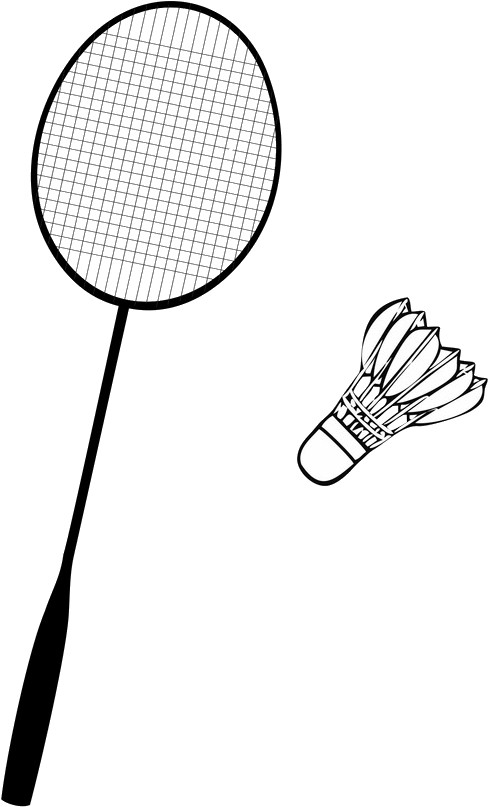 A Badminton Racket And Shuttlecock