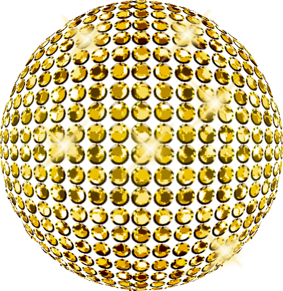 A Gold Ball With Stars