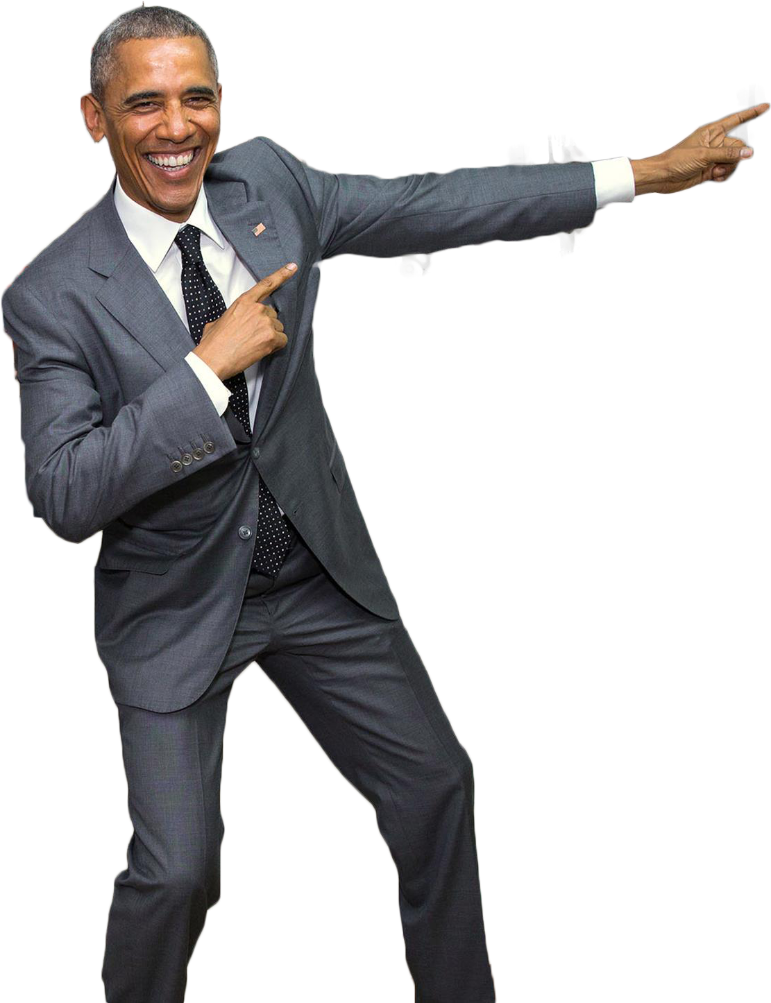 A Man In A Suit Pointing His Fingers