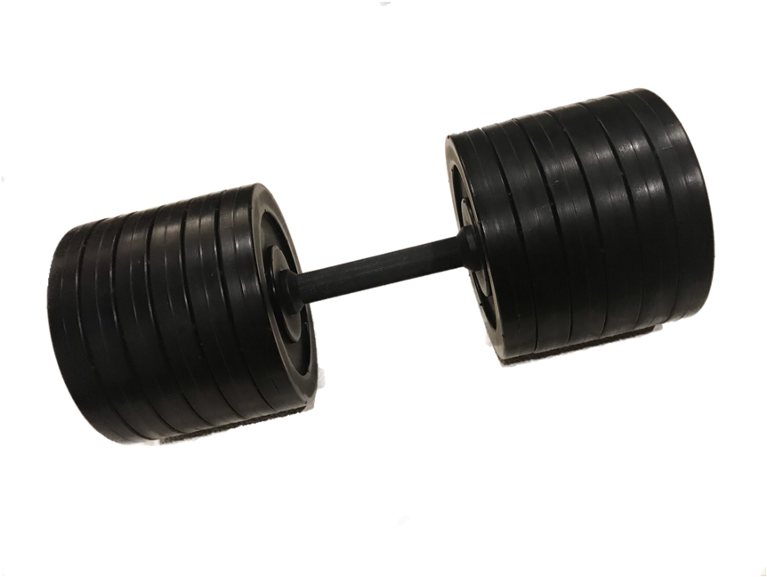 A Pair Of Weights On A Black Background