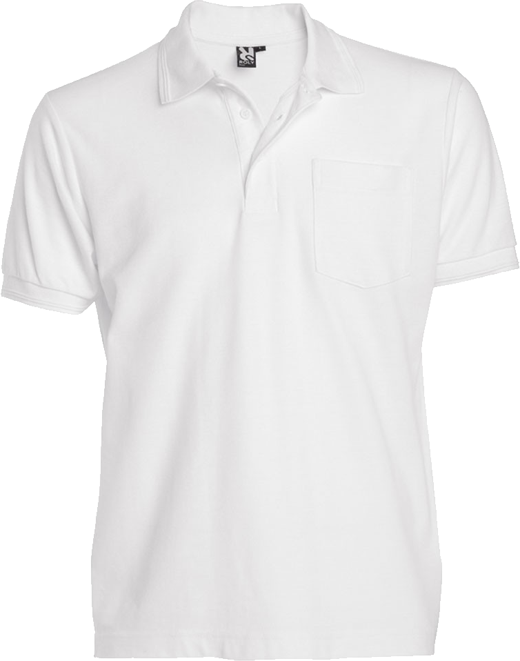 A White Polo Shirt With A Black Background