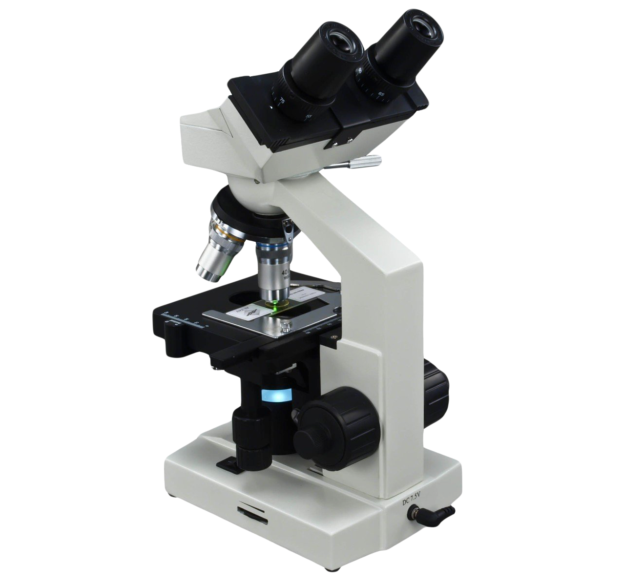 A White And Black Microscope