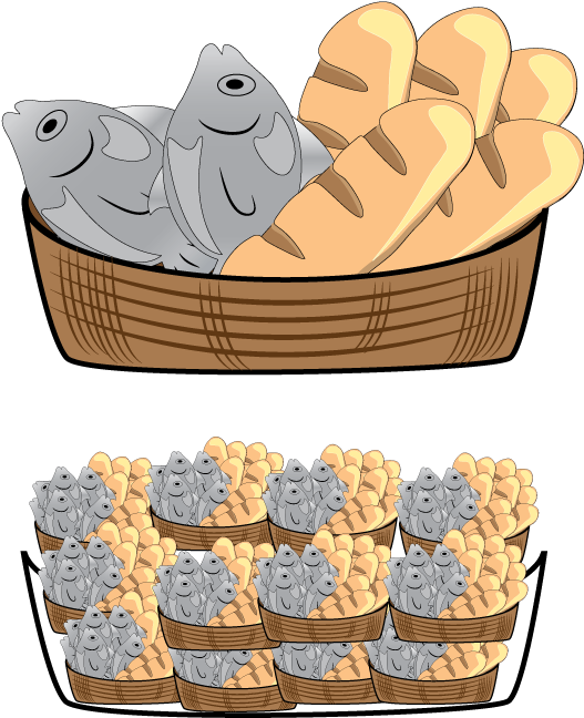 A Basket Of Bread And Fish