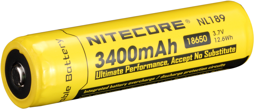 A Yellow Battery With Black Text