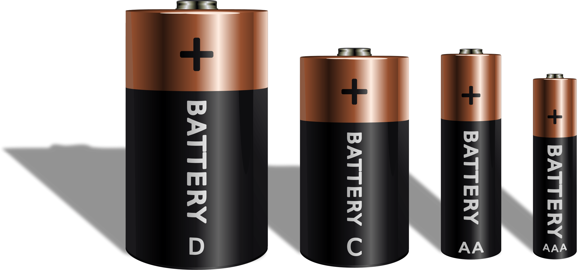 A Close-up Of Two Batteries