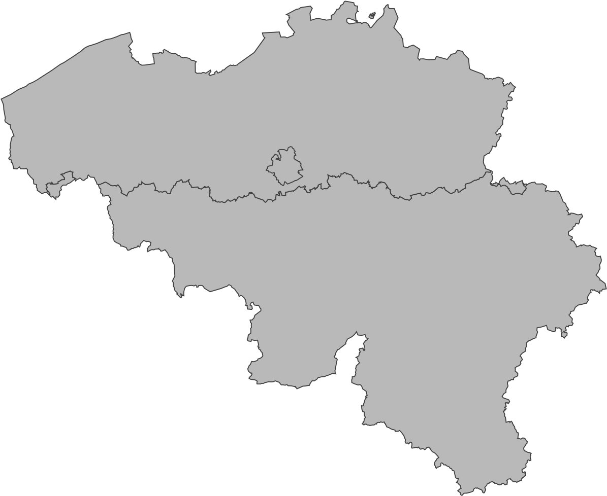 A Map Of Belgium With Black Background