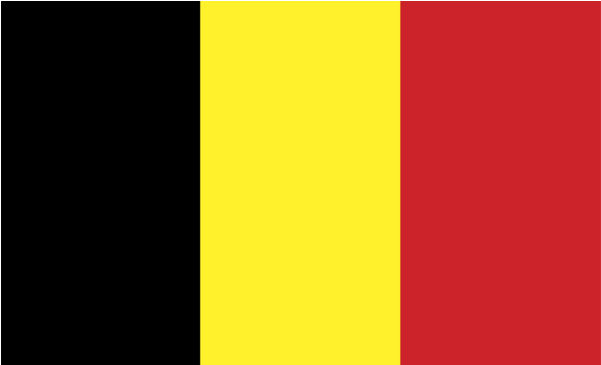 A Flag Of Belgium With A Red Yellow And Black Stripe