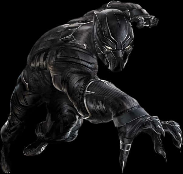 A Black Panther In A Black Suit