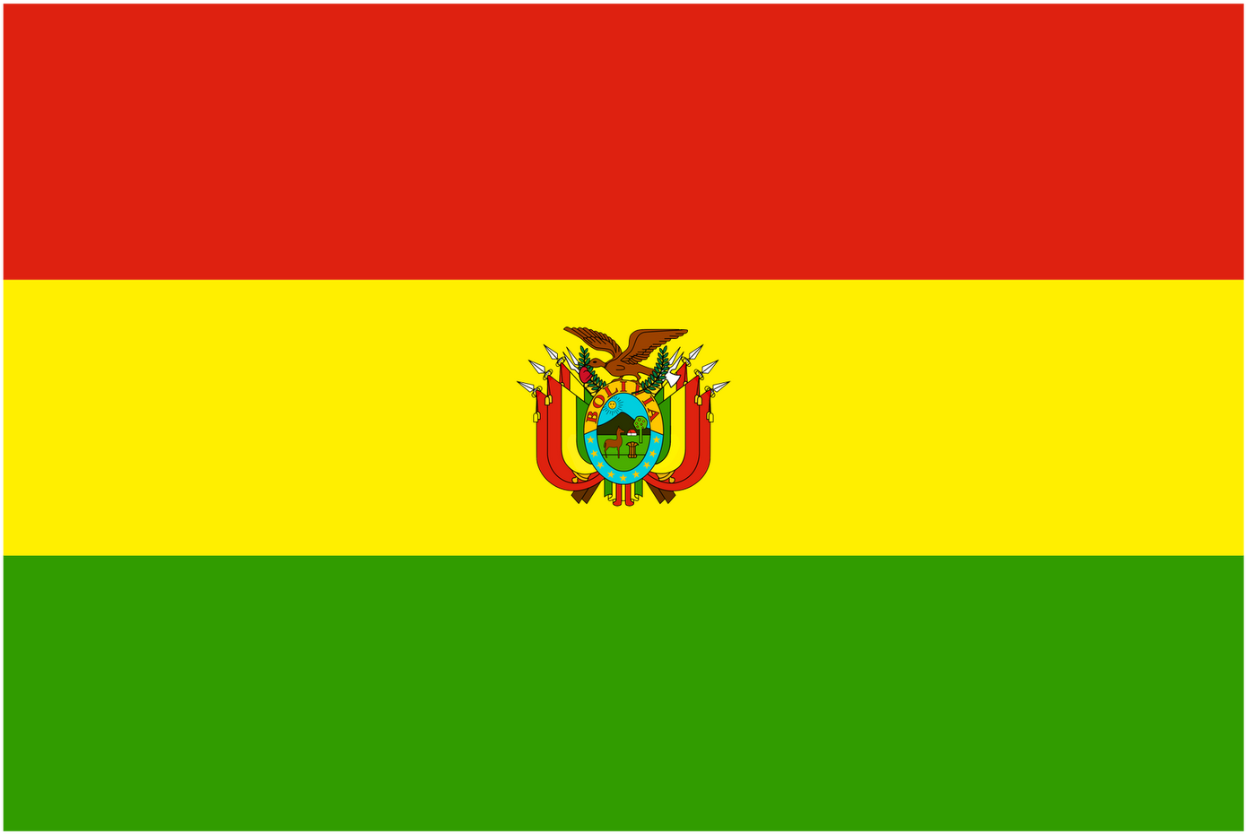 A Flag With A Red Green Yellow And Blue Stripe