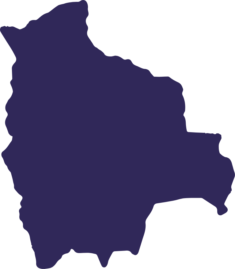A Purple Outline Of A Map