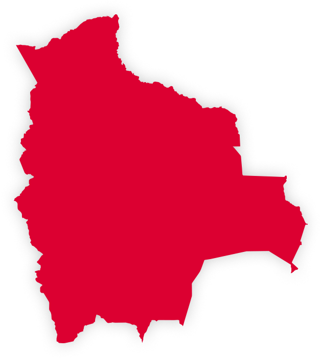A Red Outline Of A Map