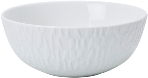 A White Bowl With A Pattern On It