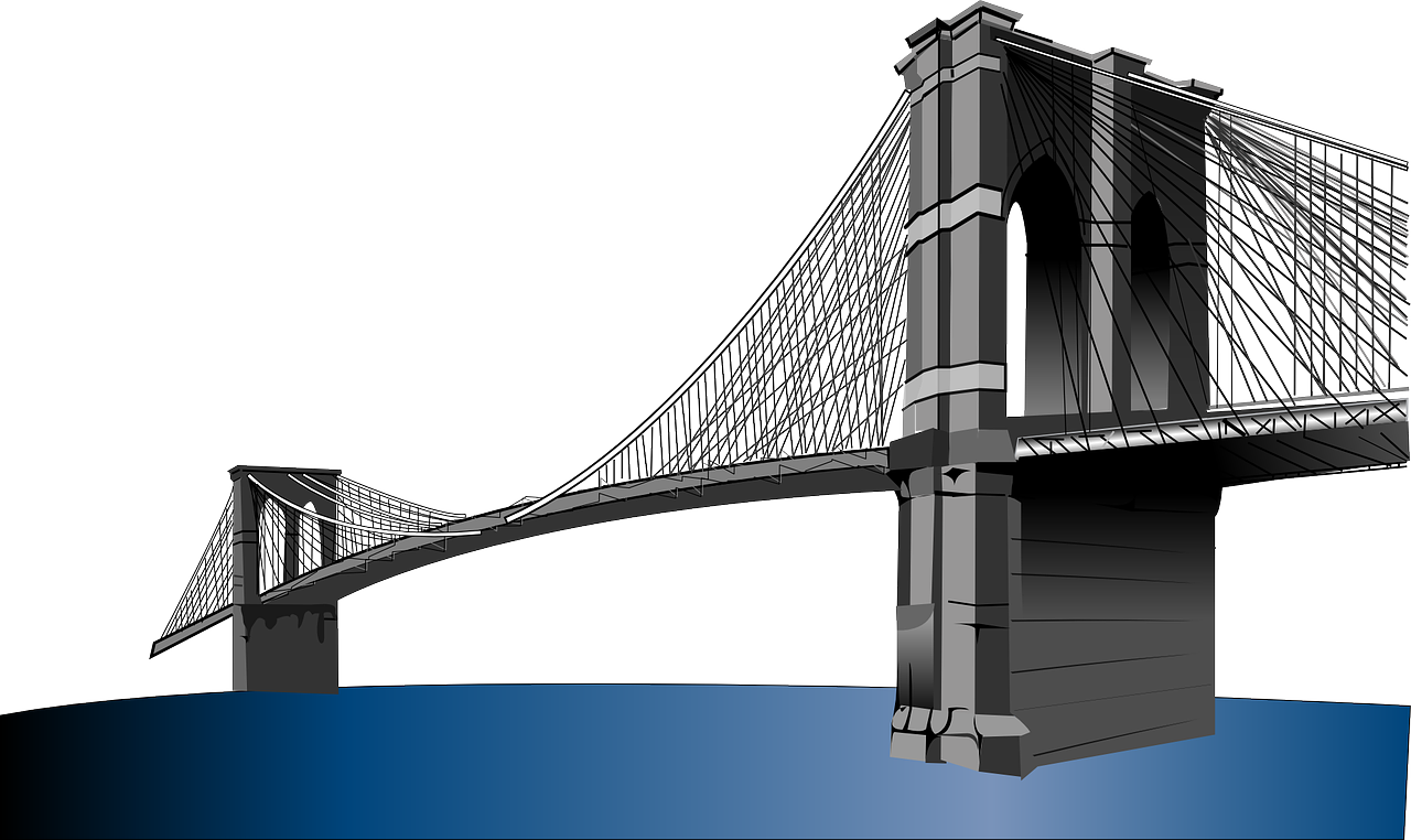 A Bridge With A Black Background