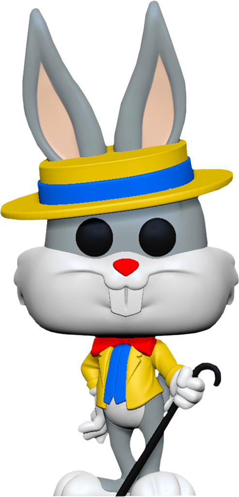 A Cartoon Rabbit Wearing A Yellow Hat