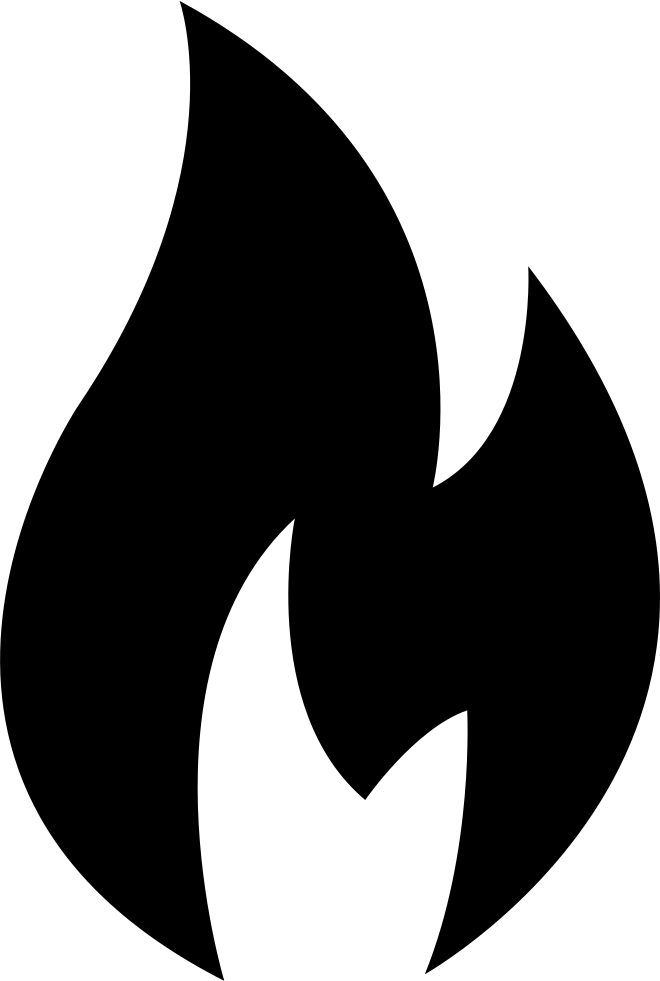 A Black And White Fire Flames