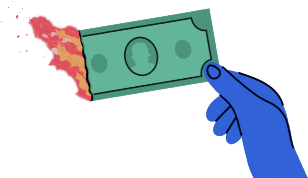 A Hand Holding A Paper Money