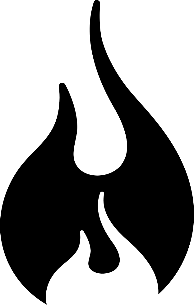 A Black And White Flame