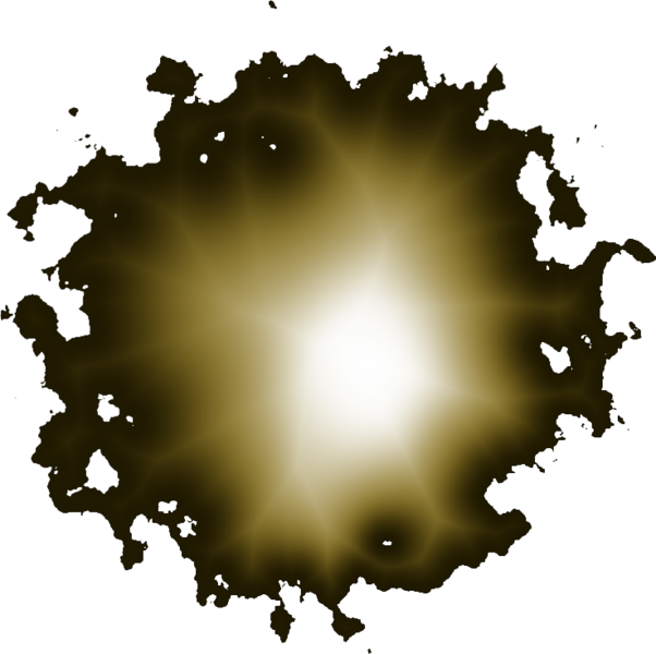 A Yellow Circle With Black Background