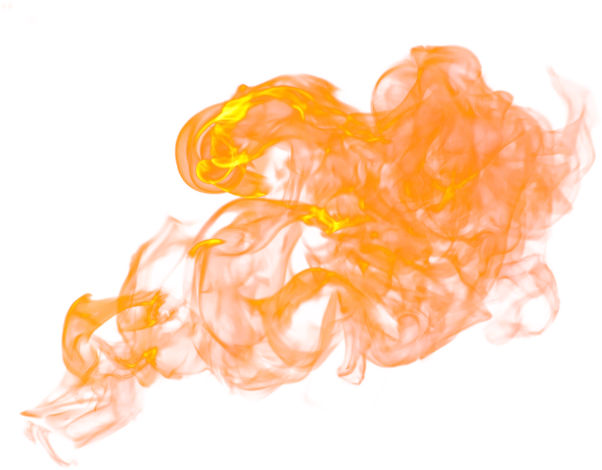 A Fire On A Black Background