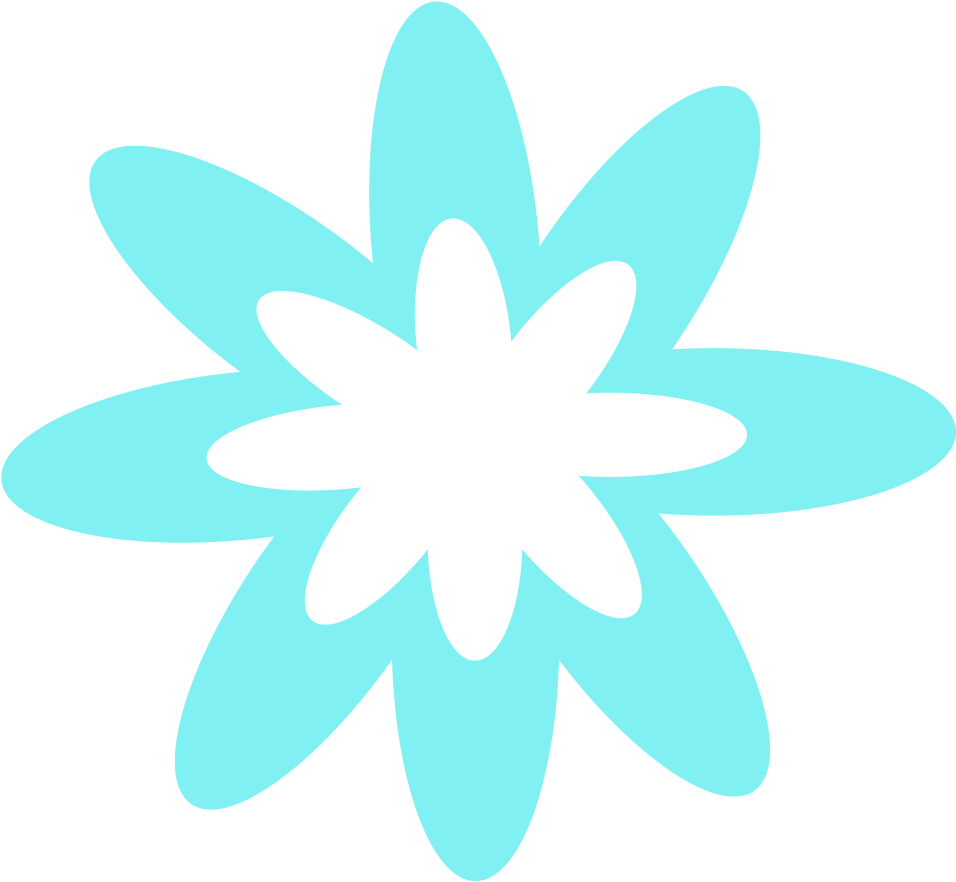 A Blue And White Flower