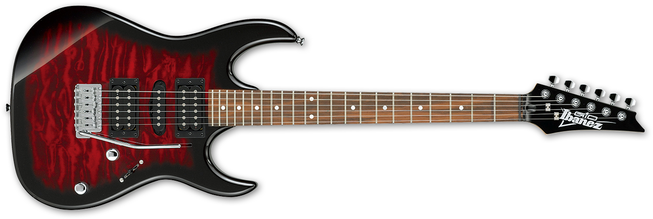 A Black And Brown Electric Guitar