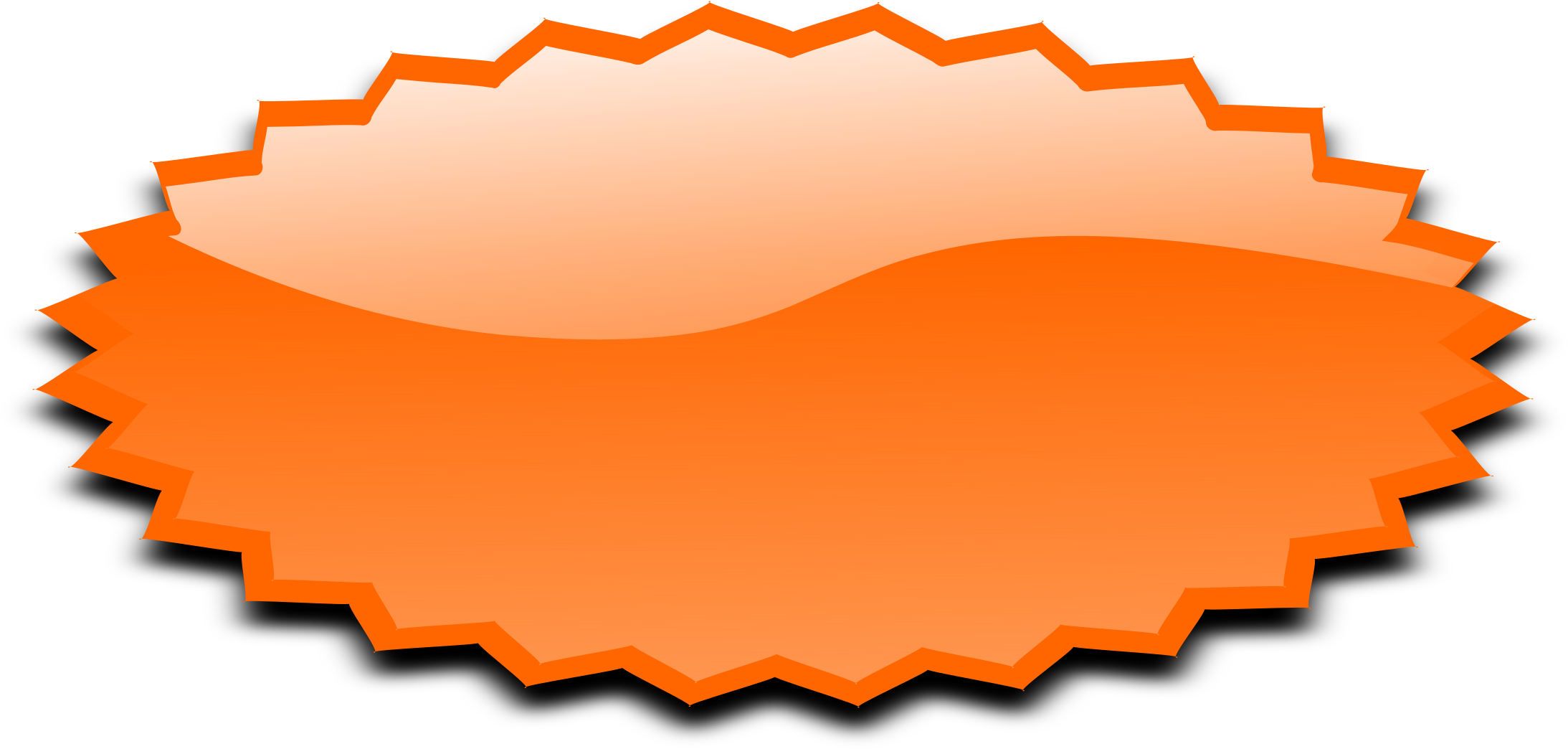 An Orange Rectangular Object With Black Edges