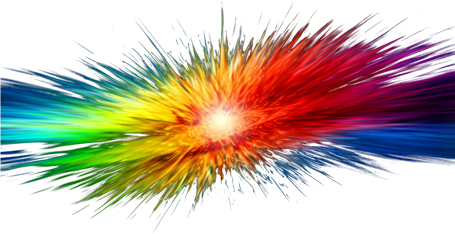 A Rainbow Colored Explosion Of Light