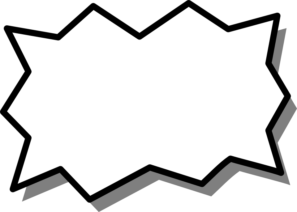 A Black And White Rectangle With A White Center