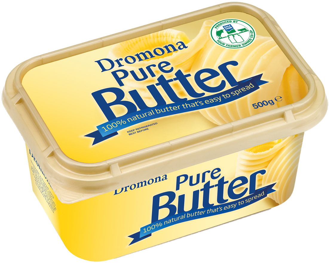 A Container Of Butter On A Black Background