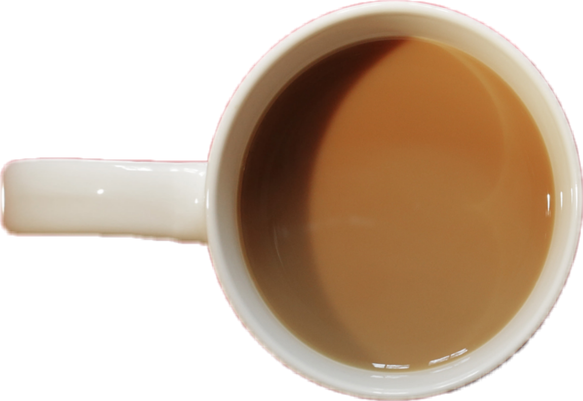 A Cup Of Coffee With Brown Liquid