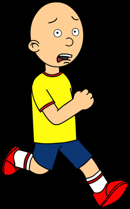 Cartoon Of A Boy Running