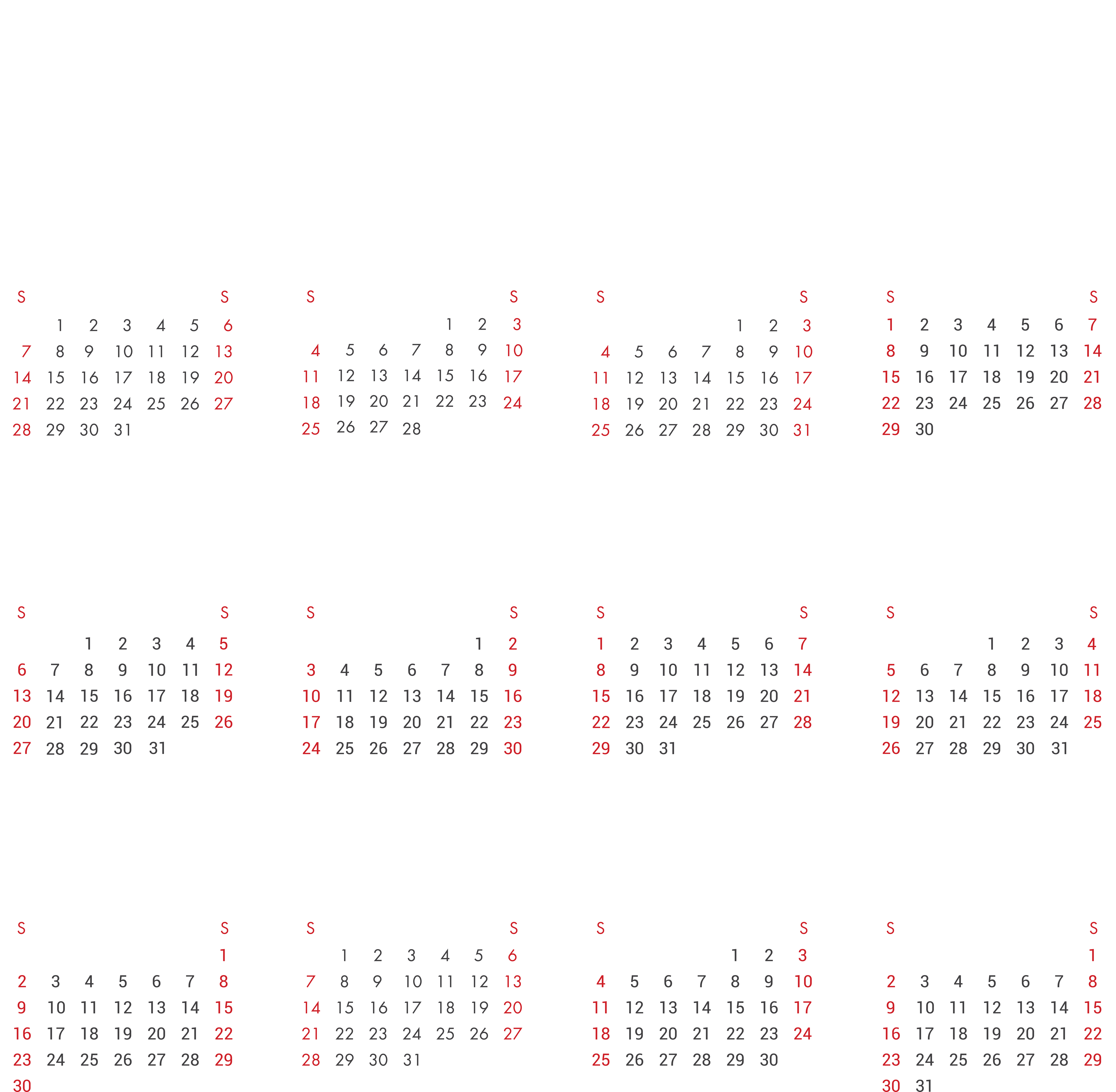 A Calendar With Numbers And A Black Background