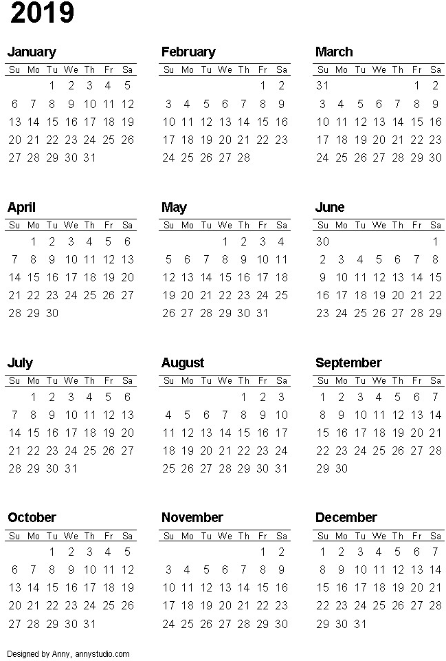 A Calendar With Many Squares