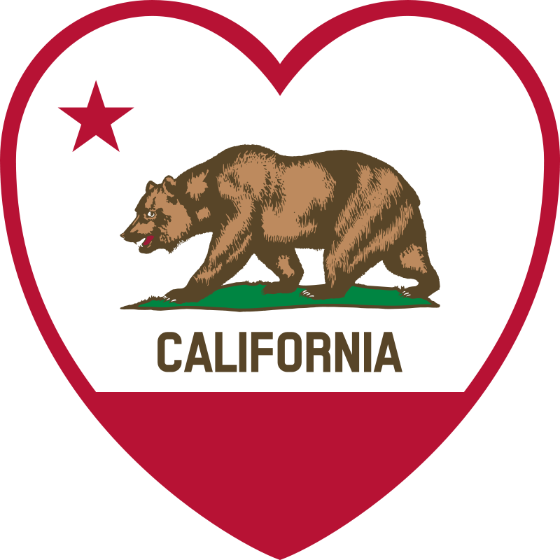 A Heart Shaped Logo With A Bear And A Star