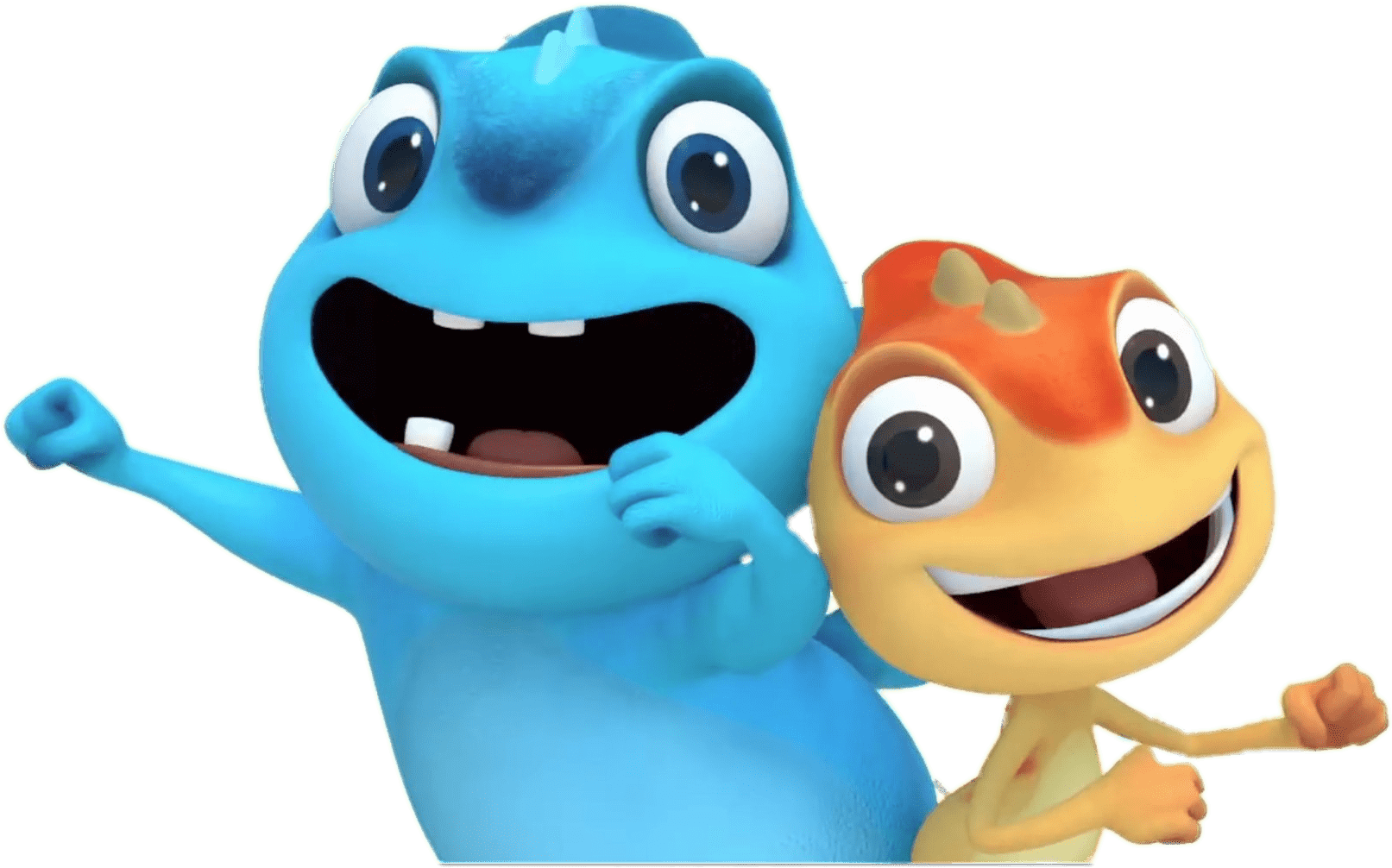 Cartoon Blue And Orange Cartoon Characters