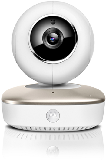 A White Webcam With A Round Circular Lens