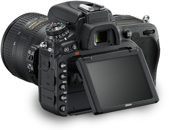 A Black Camera With A Screen
