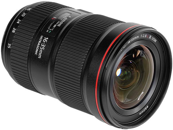 A Camera Lens With A Black Background