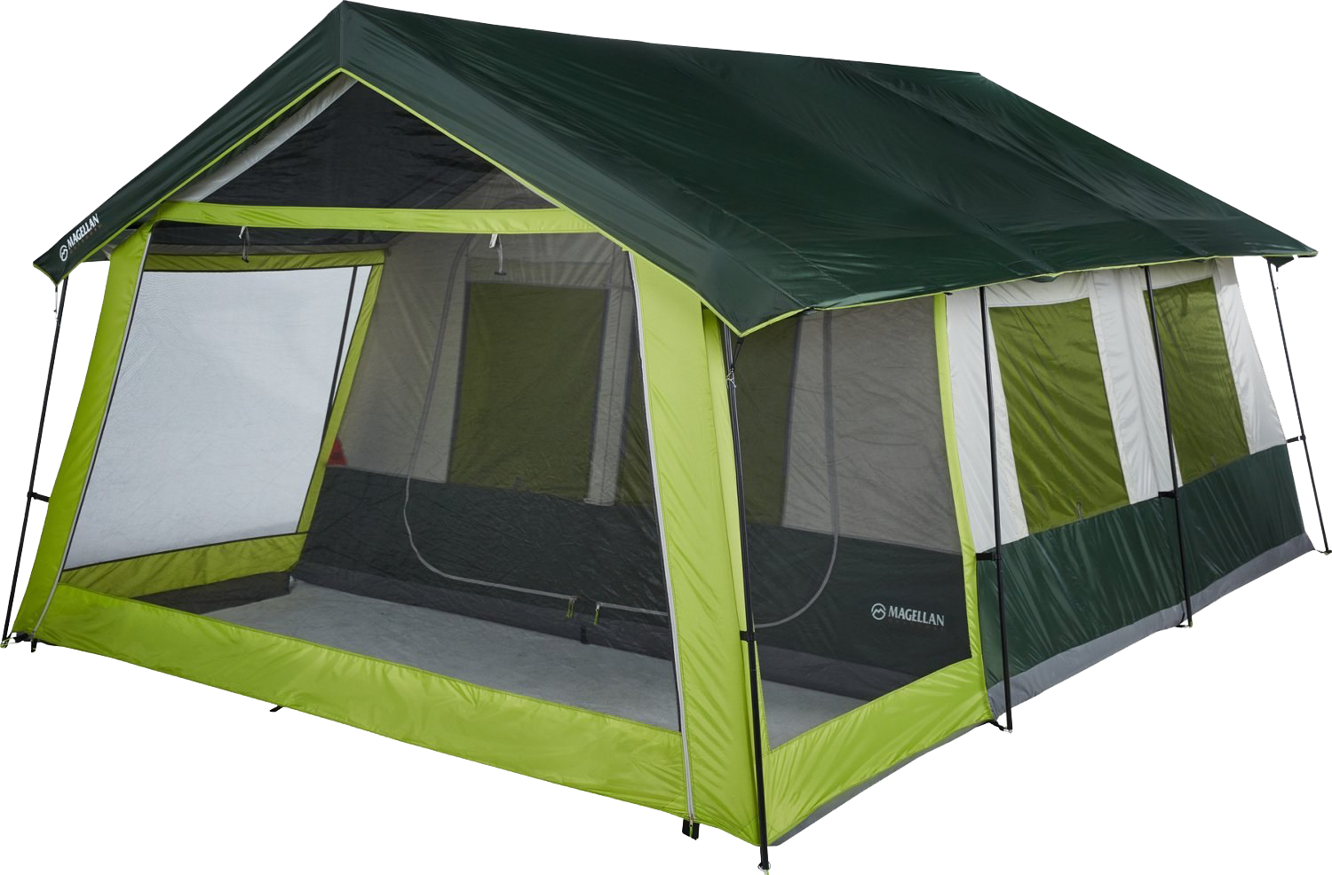 A Green And Grey Tent