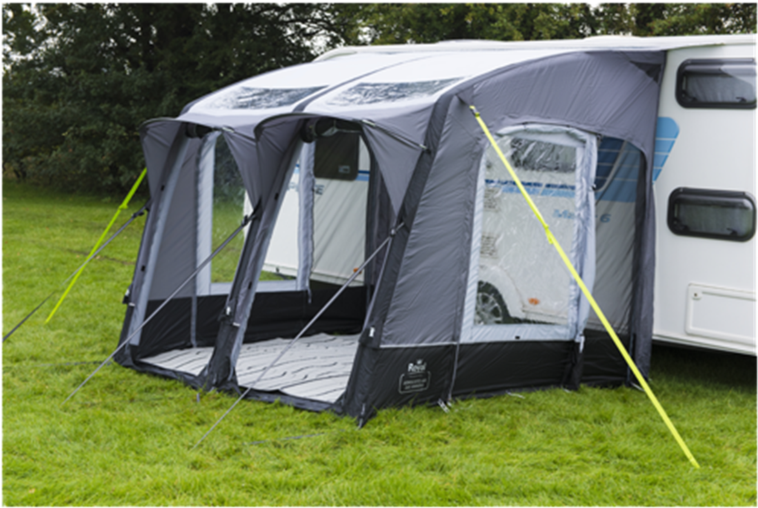 A Grey Tent On Grass