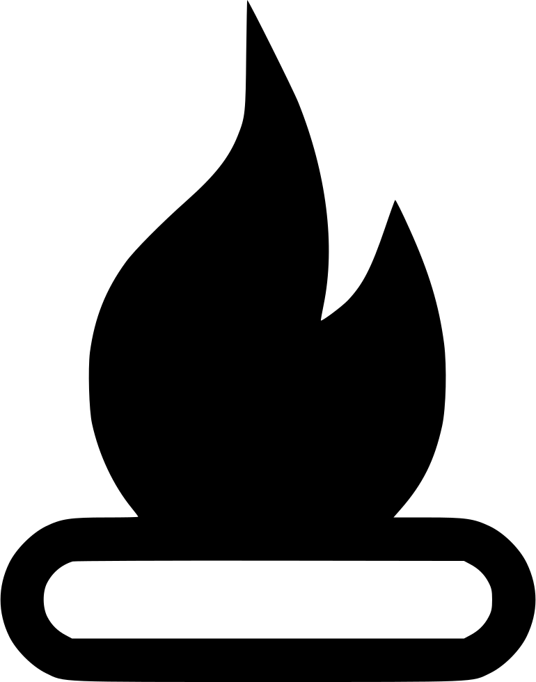 A Black And White Fire