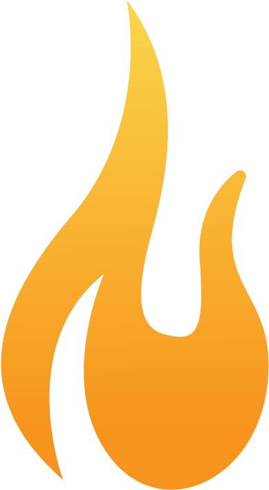 A Yellow Flame On A Black Background
