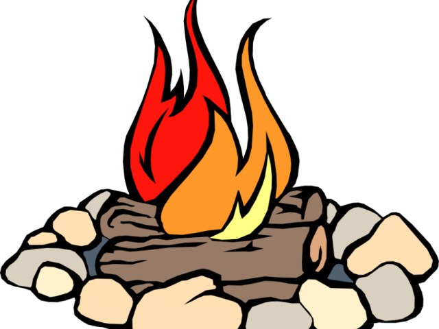 A Cartoon Of A Campfire