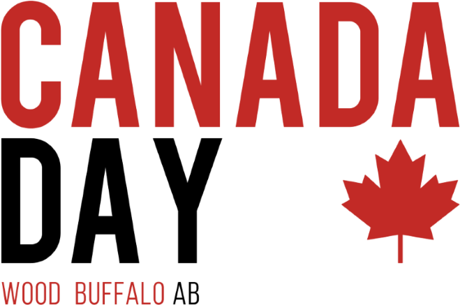 A Black Background With Red Text And A Maple Leaf