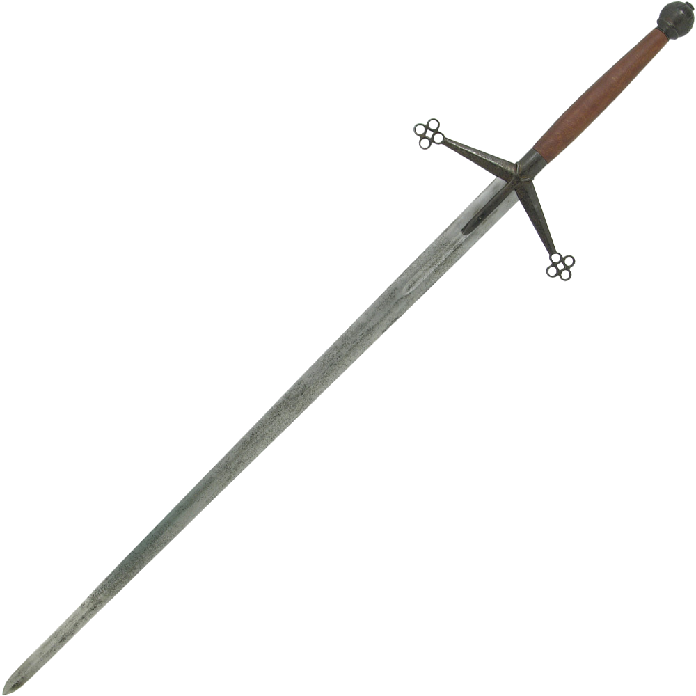 A Sword With A Wooden Handle